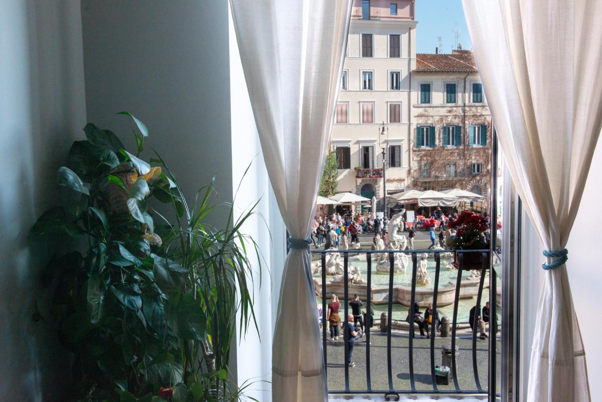Navona Charming Balcony Lägenhet Rom Exteriör bild