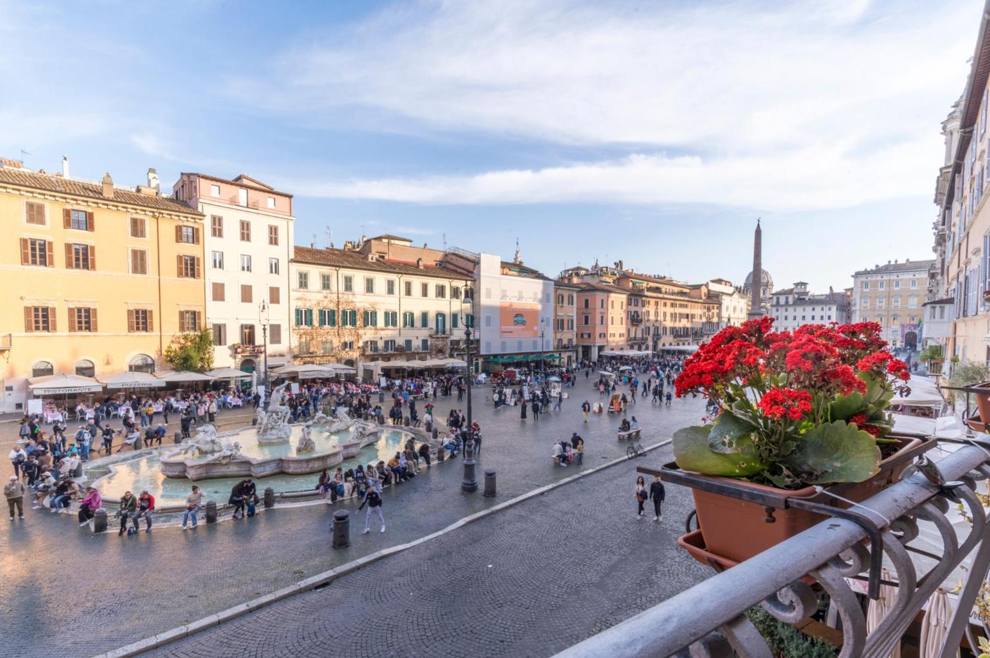 Navona Charming Balcony Lägenhet Rom Exteriör bild